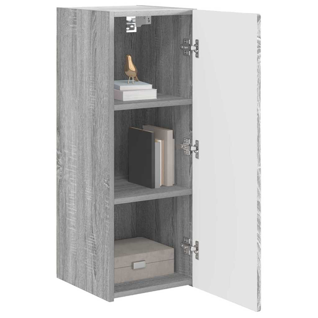 Meuble TV mural Gris Sonoma 30 x 31 x 80 cm Bois d'ingénierie - XIOS