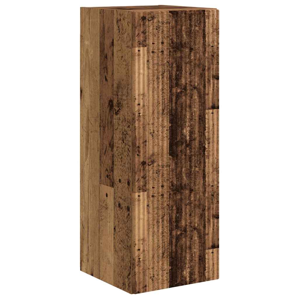 Meuble TV mural Montage mural 2 pcs Bois Ancien 30 x 31 x 80 cm - XIOS