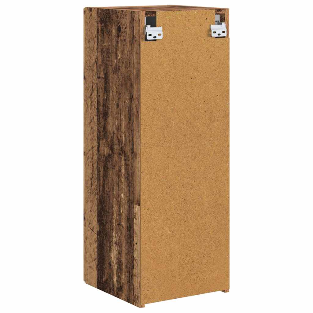 Meuble TV mural Montage mural 2 pcs Bois Ancien 30 x 31 x 80 cm - XIOS