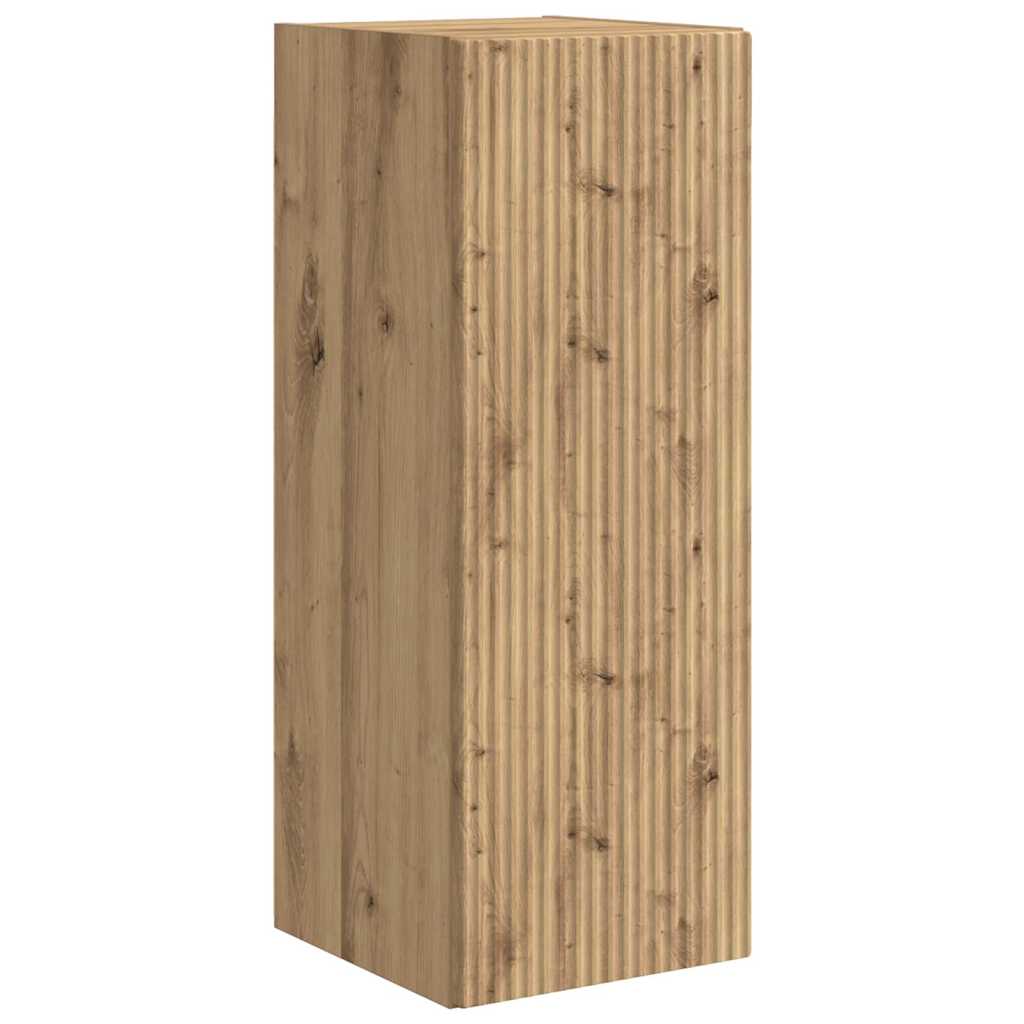 Meuble TV mural Chêne artisan 30 x 31 x 80 cm Bois d'ingénierie - XIOS