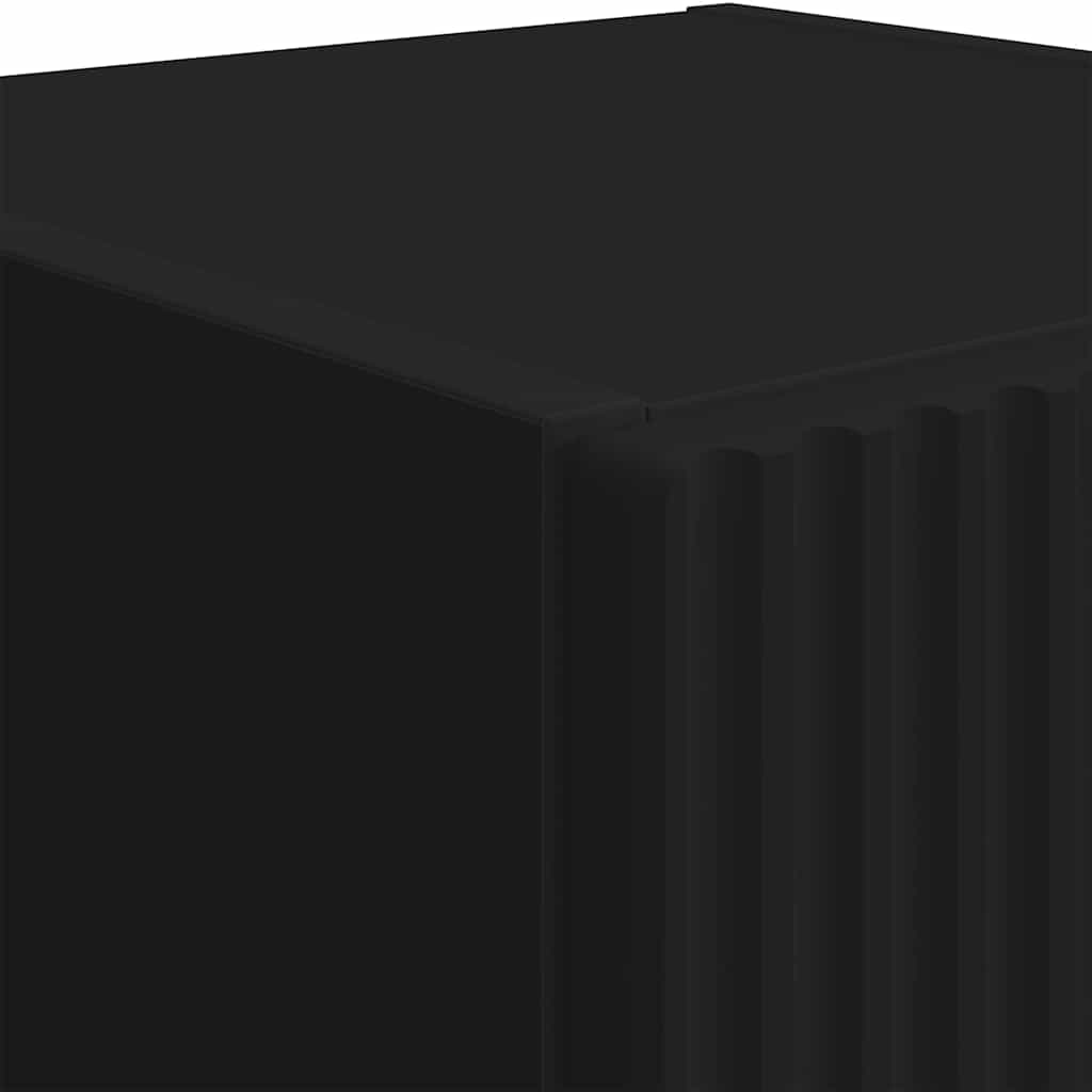 Meuble TV mural 2 pcs Noir 30 x 31 x 100 cm Bois d'ingénierie - XIOS