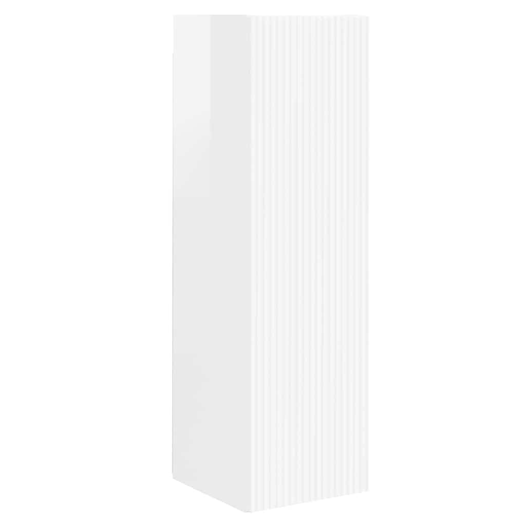 Meuble TV mural Montage mural Blanc Brillant 30 x 31 x 100 cm - XIOS