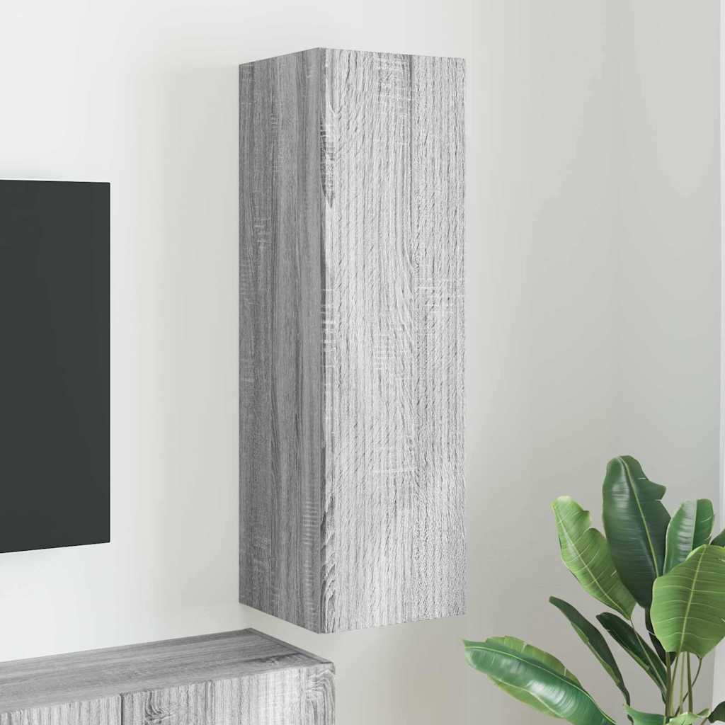 Meuble TV mural Gris Sonoma 30 x 31 x 100 cm Bois d'ingénierie - XIOS