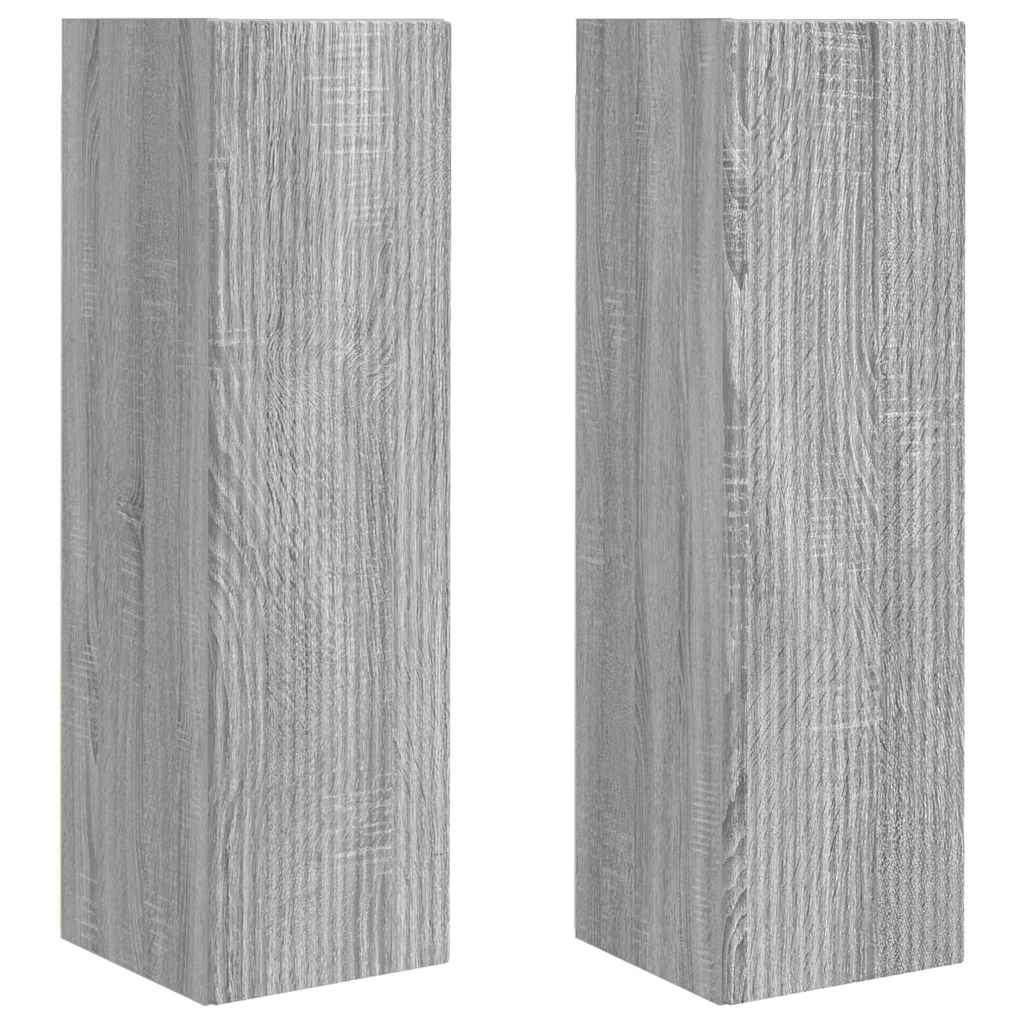 Meuble TV mural 2 pcs Gris Sonoma 30 x 31 x 100 cm - XIOS