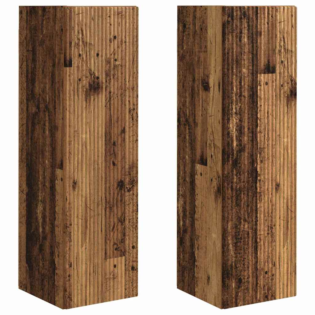 Meuble TV mural 2 pcs Bois Ancien 30 x 31 x 100 cm - XIOS