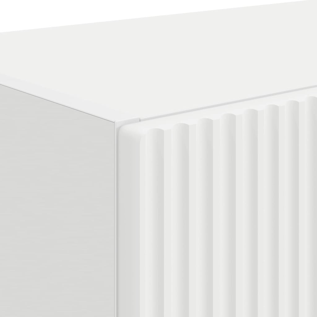 Meuble TV mural 2 pcs Blanc 59,5 x 31 x 40 cm Bois d'ingénierie - XIOS