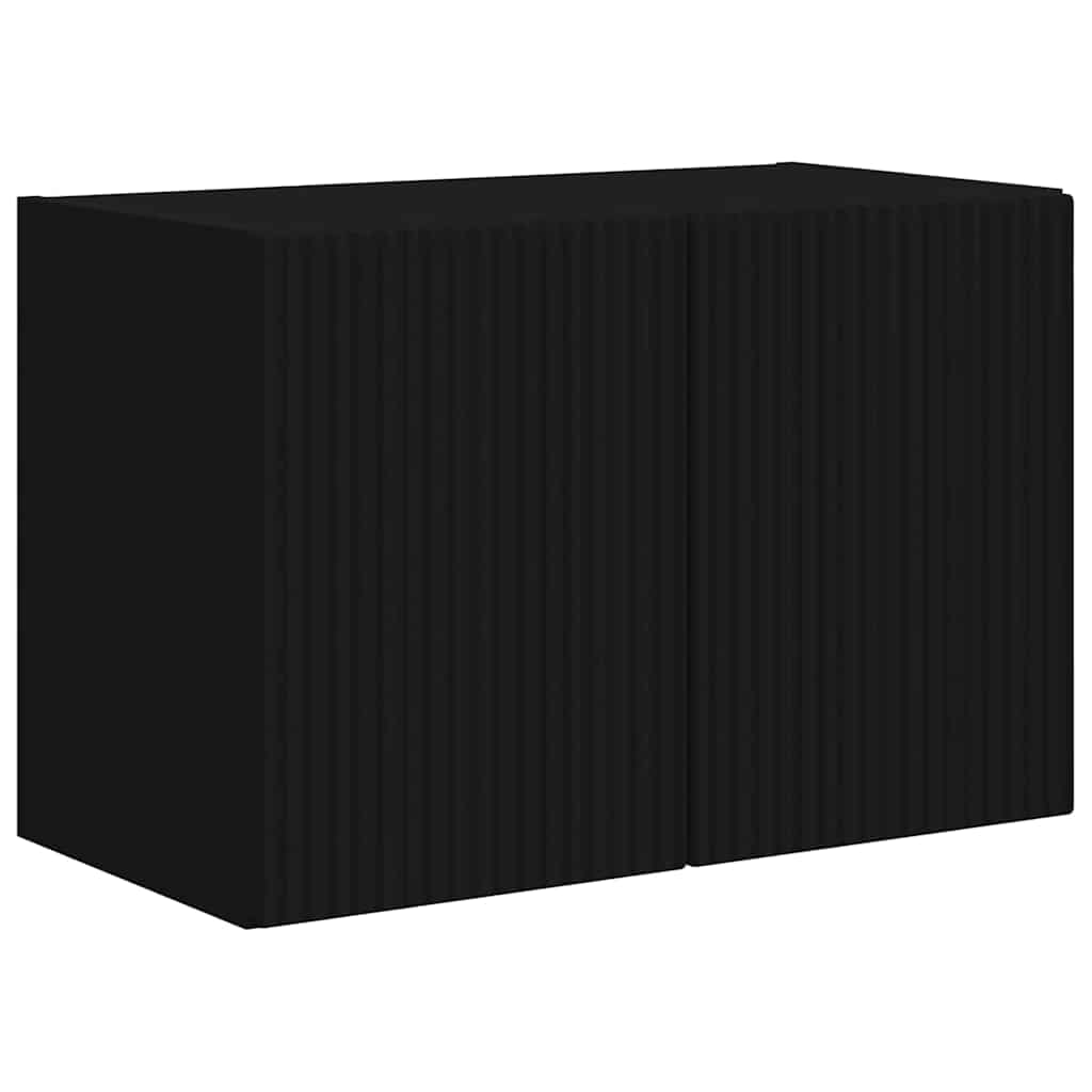 Meuble TV mural Noir 59,5 x 31 x 40 cm Bois d'ingénierie - XIOS