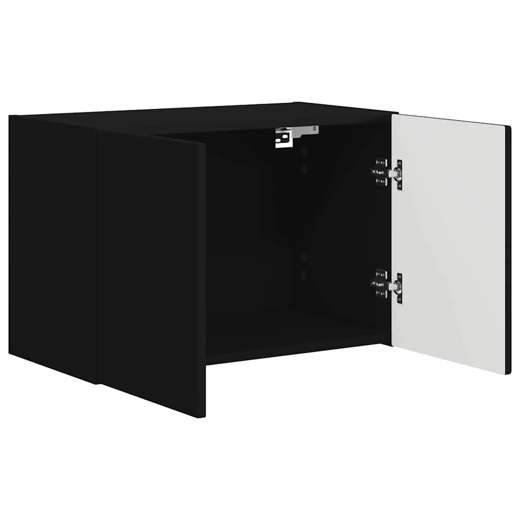 Meuble TV mural Noir 59,5 x 31 x 40 cm Bois d'ingénierie - XIOS