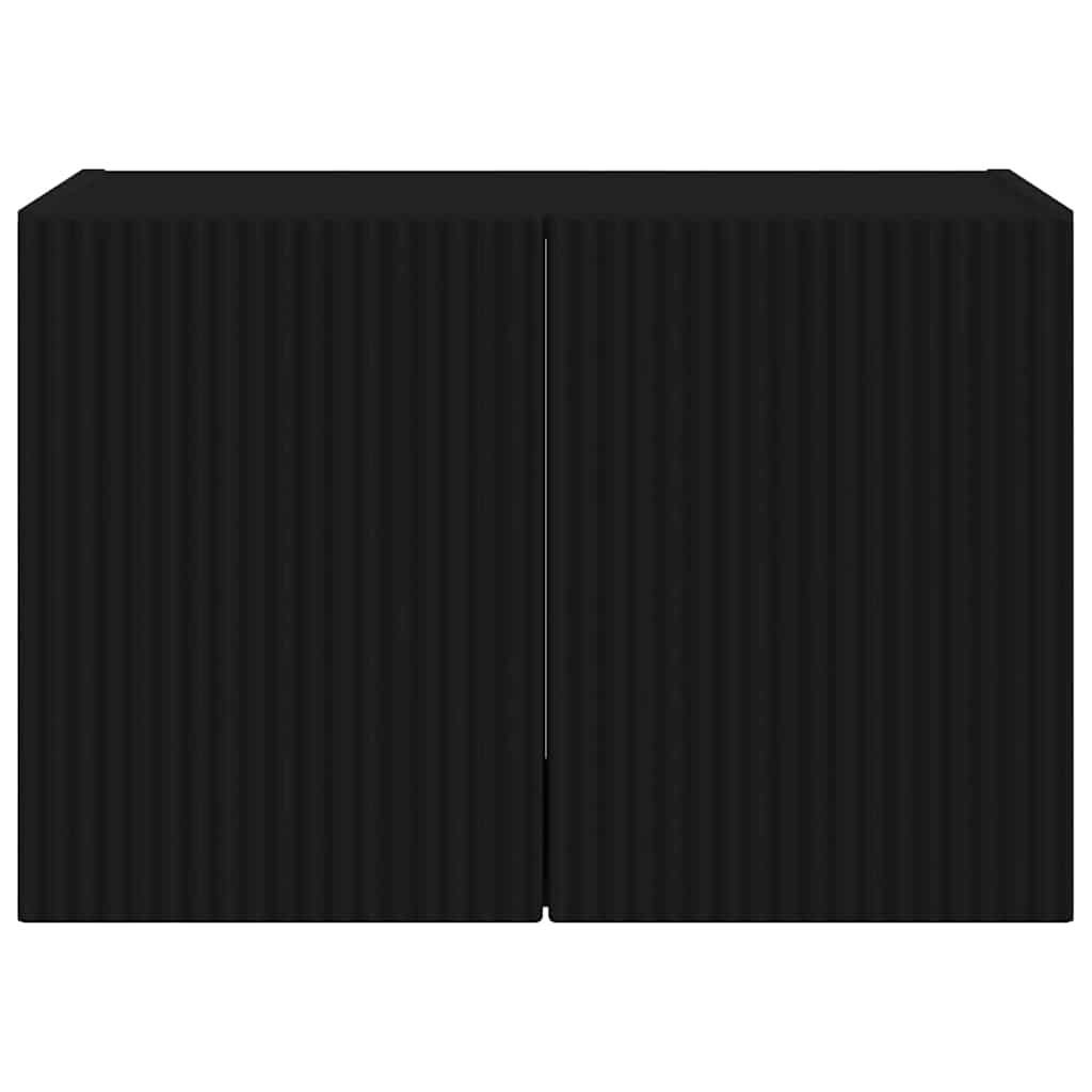 Meuble TV mural Noir 59,5 x 31 x 40 cm Bois d'ingénierie - XIOS