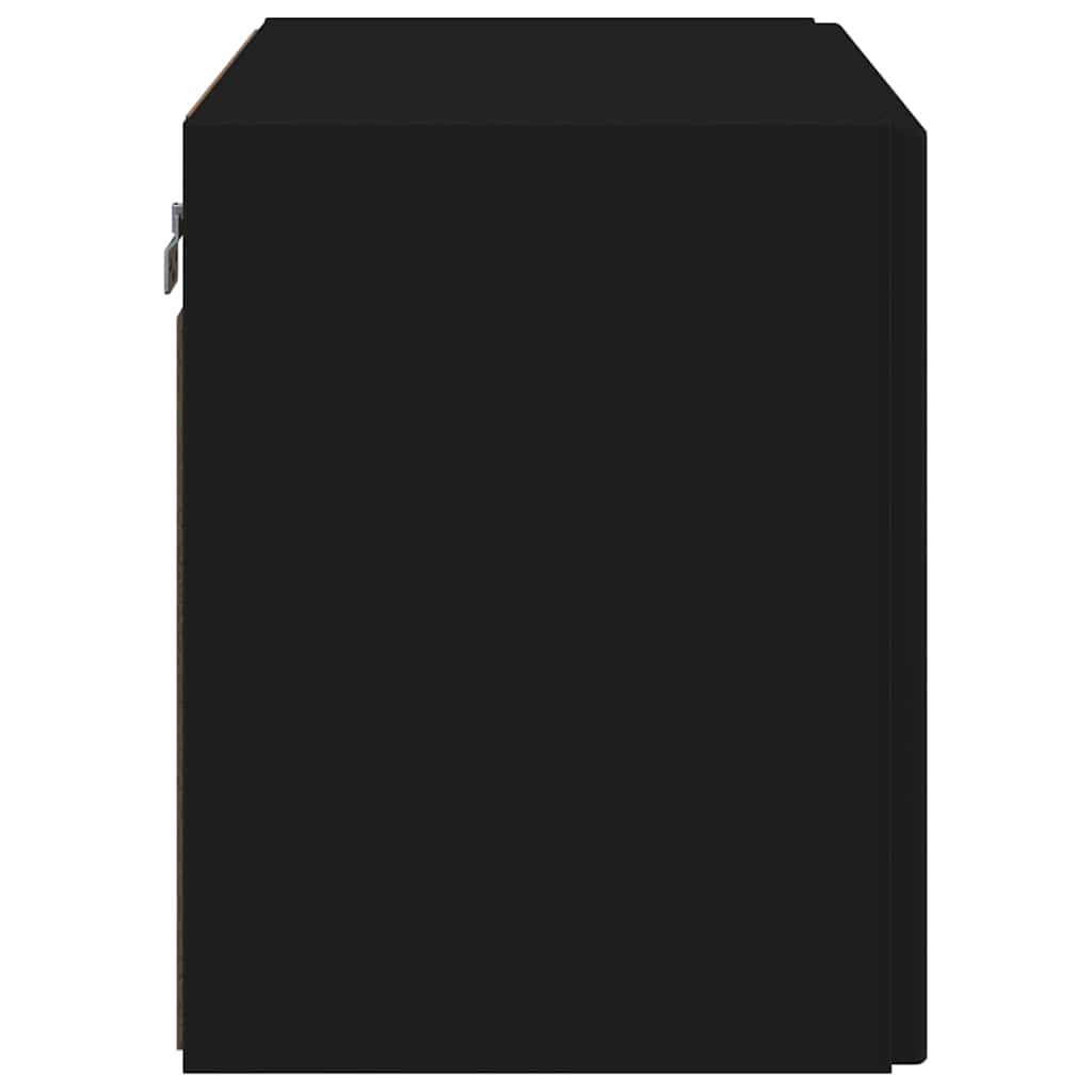 Meuble TV mural Noir 59,5 x 31 x 40 cm Bois d'ingénierie - XIOS