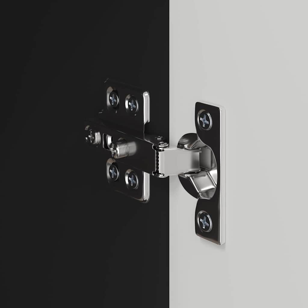 Meuble TV mural 2 pcs Noir 59,5 x 31 x 40 cm Bois d'ingénierie - XIOS