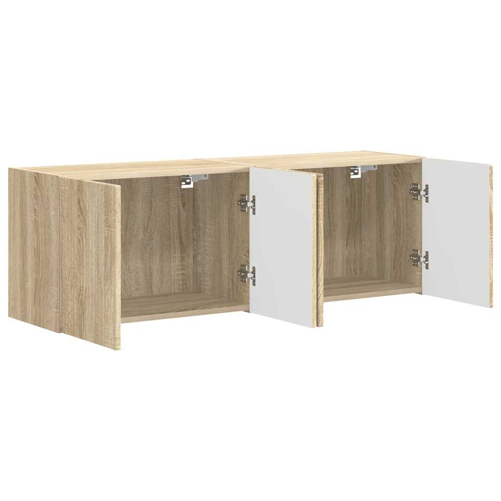 Meuble TV mural 2 pcs Chêne Sonoma 59,5 x 31 x 40 cm - XIOS