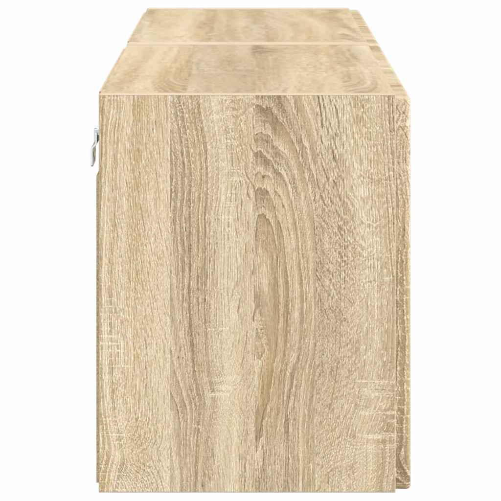 Meuble TV mural 2 pcs Chêne Sonoma 59,5 x 31 x 40 cm - XIOS