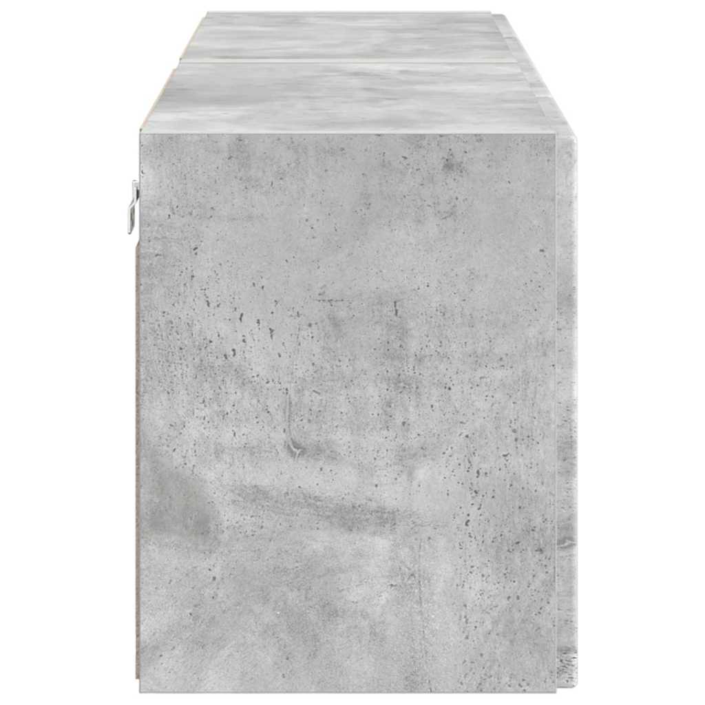 Meuble TV mural 2 pcs Gris béton 59,5 x 31 x 40 cm - XIOS