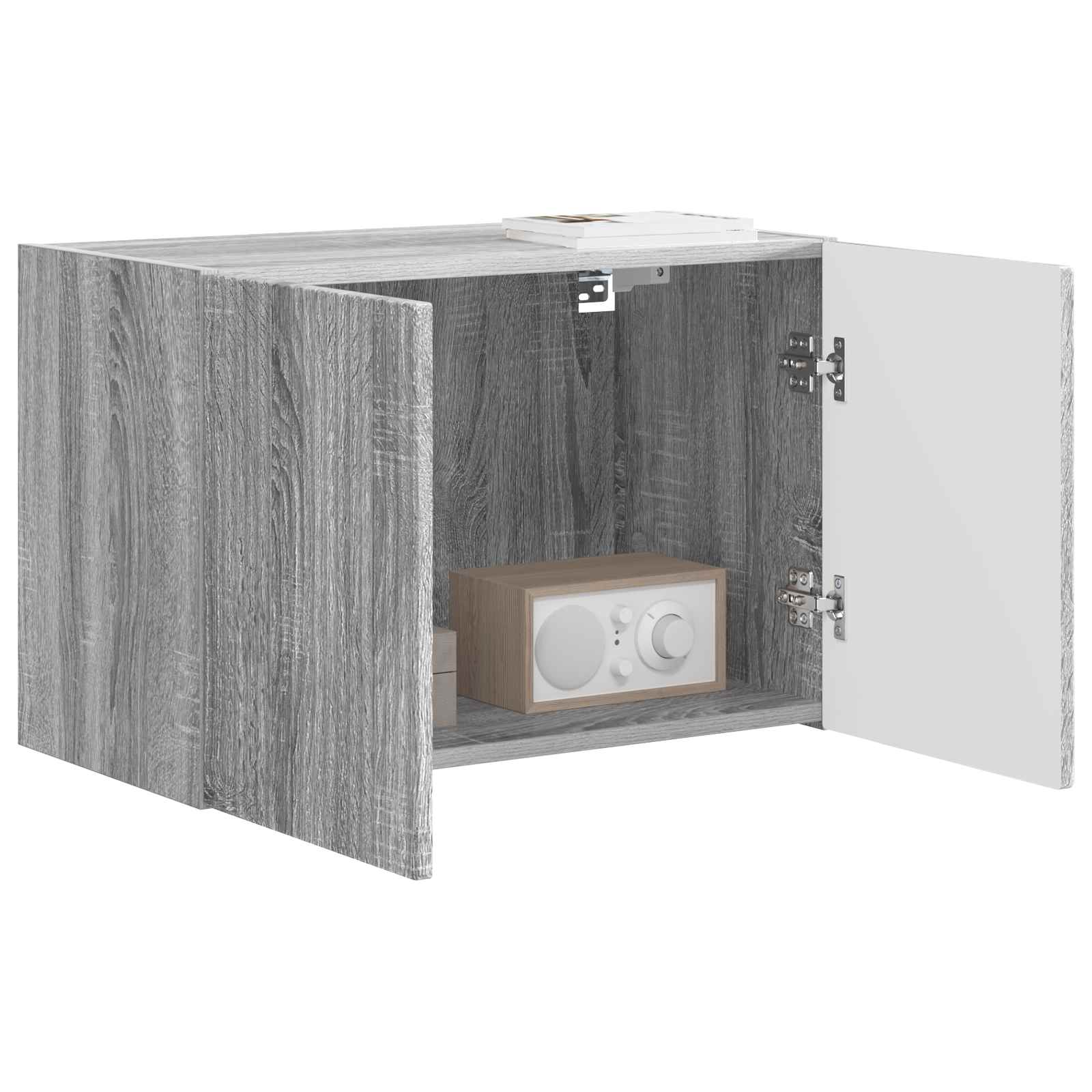 Meuble TV mural Gris Sonoma 59,5 x 31 x 40 cm Bois d'ingénierie - XIOS