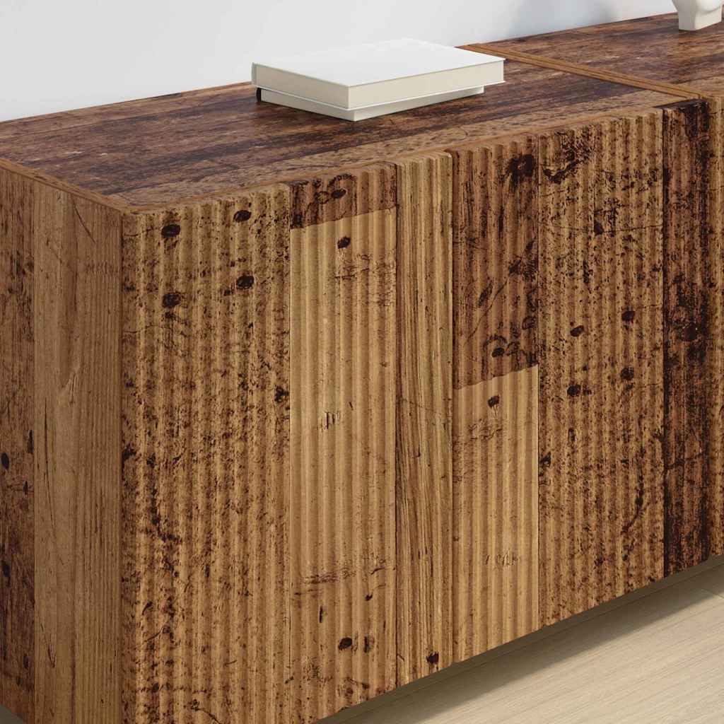Meuble TV mural 2 pcs Bois Ancien 59,5 x 31 x 40 cm - XIOS