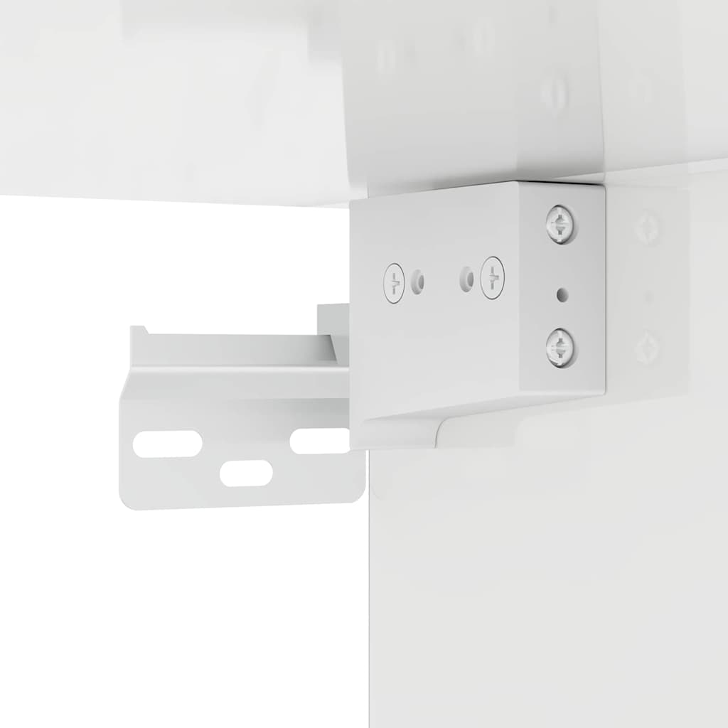 Meuble TV mural Montage mural Blanc brillant 59,5 x 31 x 60 cm - XIOS