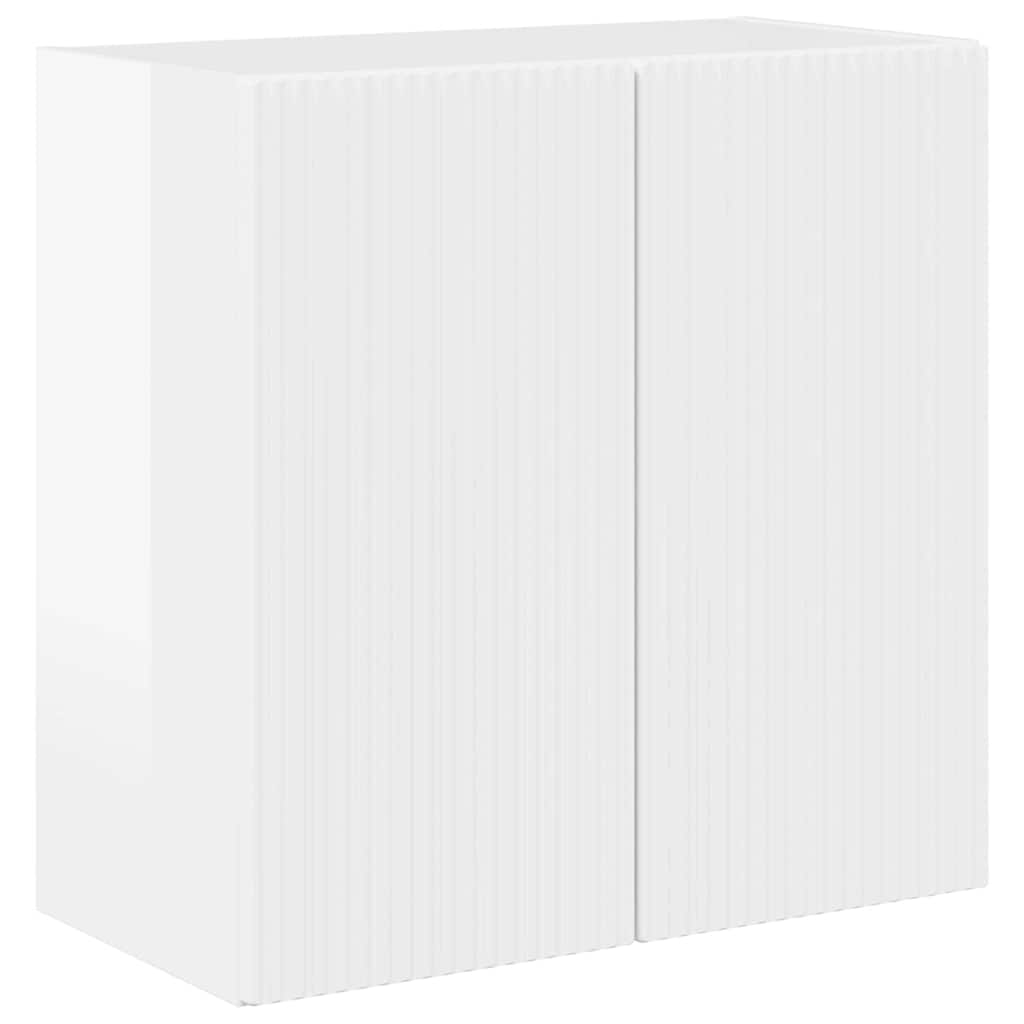 Meuble TV mural Montage mural Blanc brillant 59,5 x 31 x 60 cm - XIOS