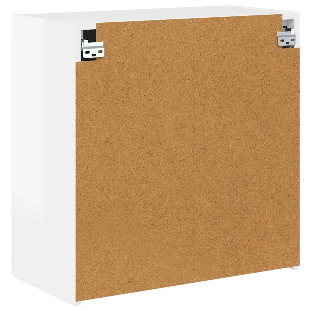 Meuble TV mural Montage mural Blanc brillant 59,5 x 31 x 60 cm - XIOS