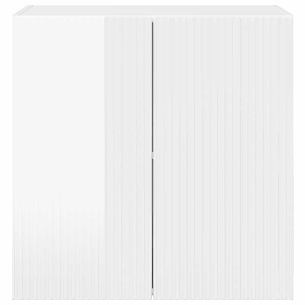 Meuble TV mural Montage mural Blanc brillant 59,5 x 31 x 60 cm - XIOS