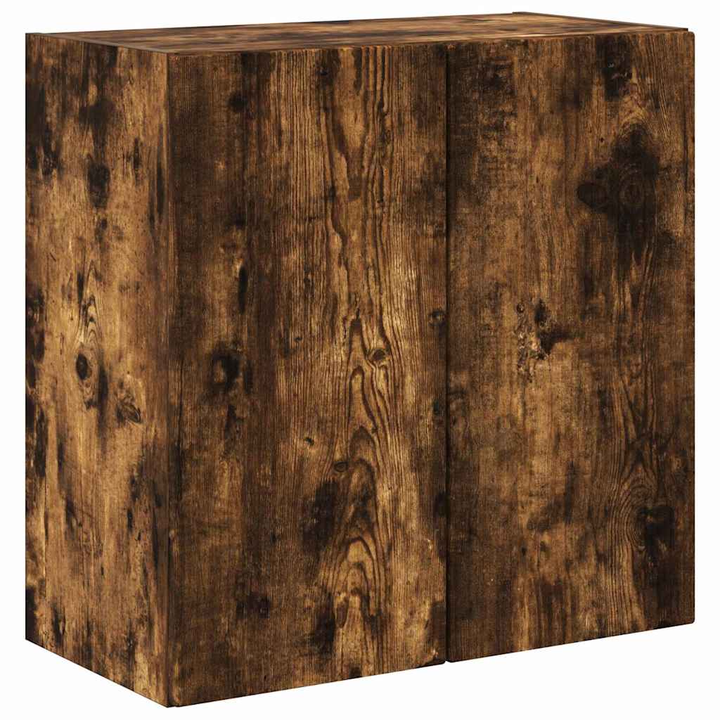 Meuble TV mural Chêne fumé 59,5 x 31 x 60 cm Bois d'ingénierie - XIOS