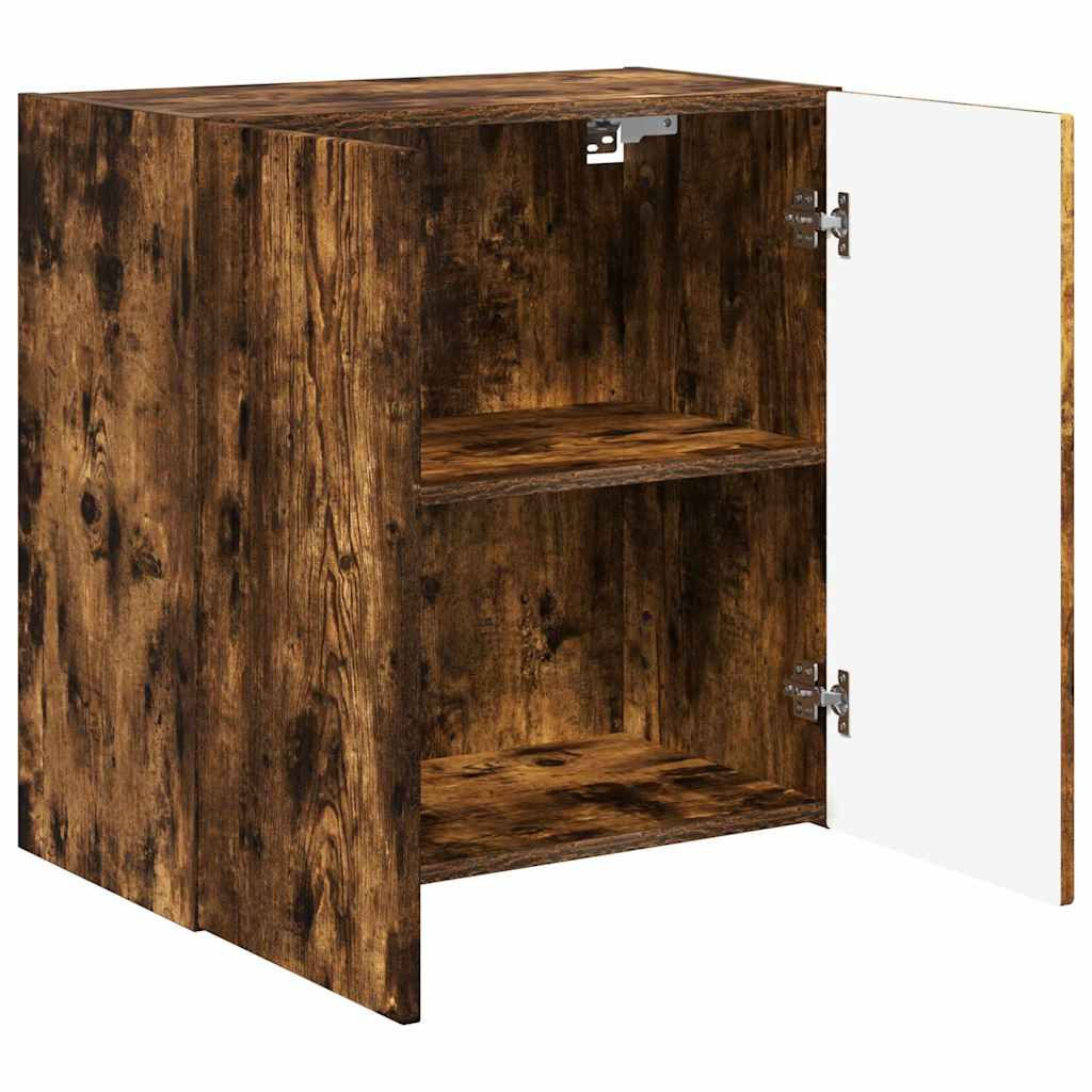 Meuble TV mural Chêne fumé 59,5 x 31 x 60 cm Bois d'ingénierie - XIOS