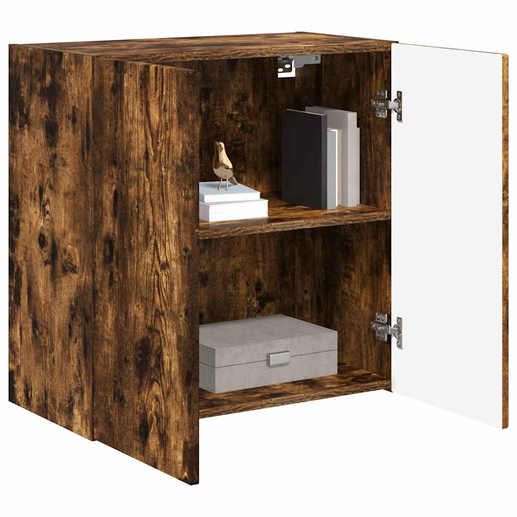 Meuble TV mural Chêne fumé 59,5 x 31 x 60 cm Bois d'ingénierie - XIOS