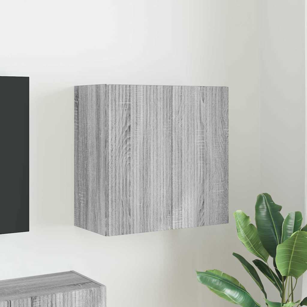 Meuble TV mural Gris Sonoma 59,5 x 31 x 60 cm Bois d'ingénierie - XIOS