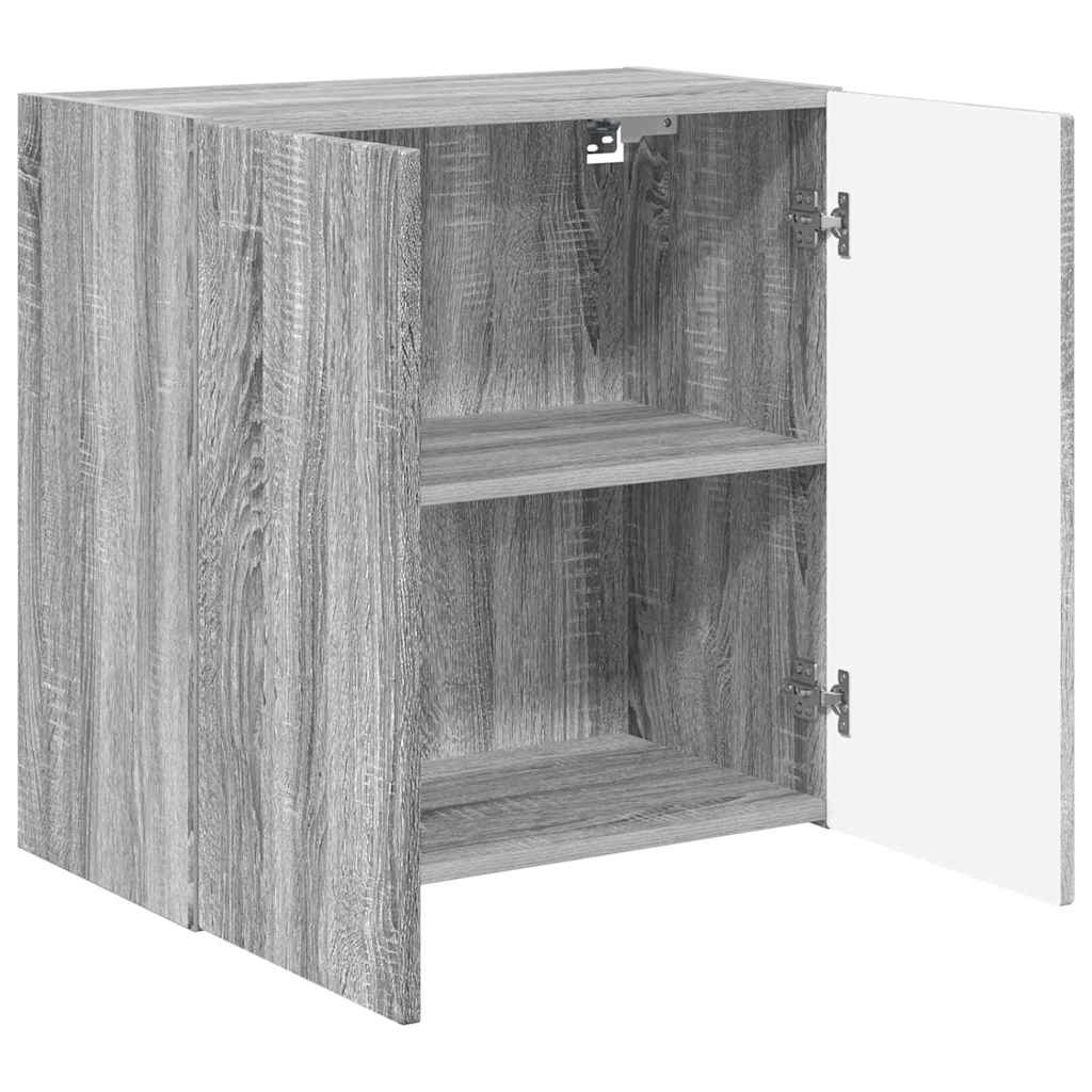 Meuble TV mural Gris Sonoma 59,5 x 31 x 60 cm Bois d'ingénierie - XIOS