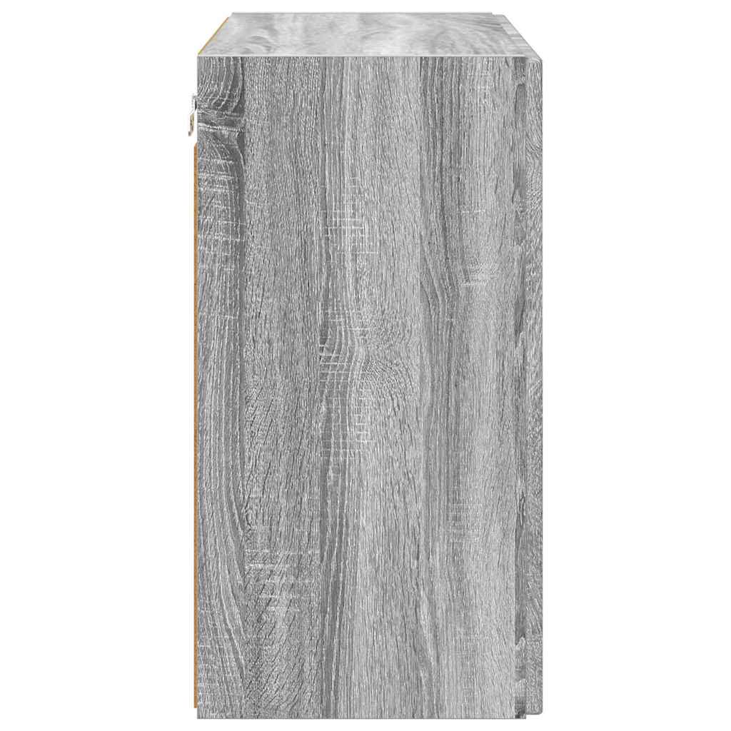 Meuble TV mural Gris Sonoma 59,5 x 31 x 60 cm Bois d'ingénierie - XIOS