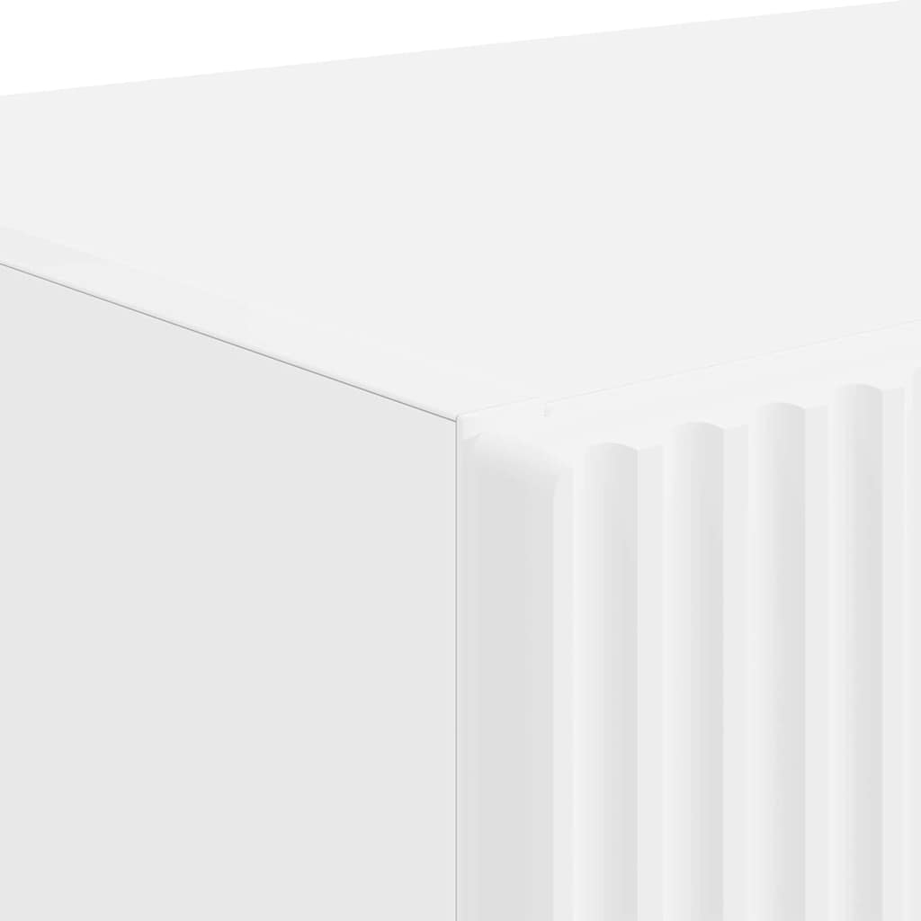 Meuble TV mural Blanc 59,5 x 31 x 80 cm Bois d'ingénierie - XIOS