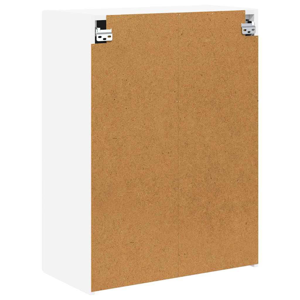 Meuble TV mural Blanc 59,5 x 31 x 80 cm Bois d'ingénierie - XIOS