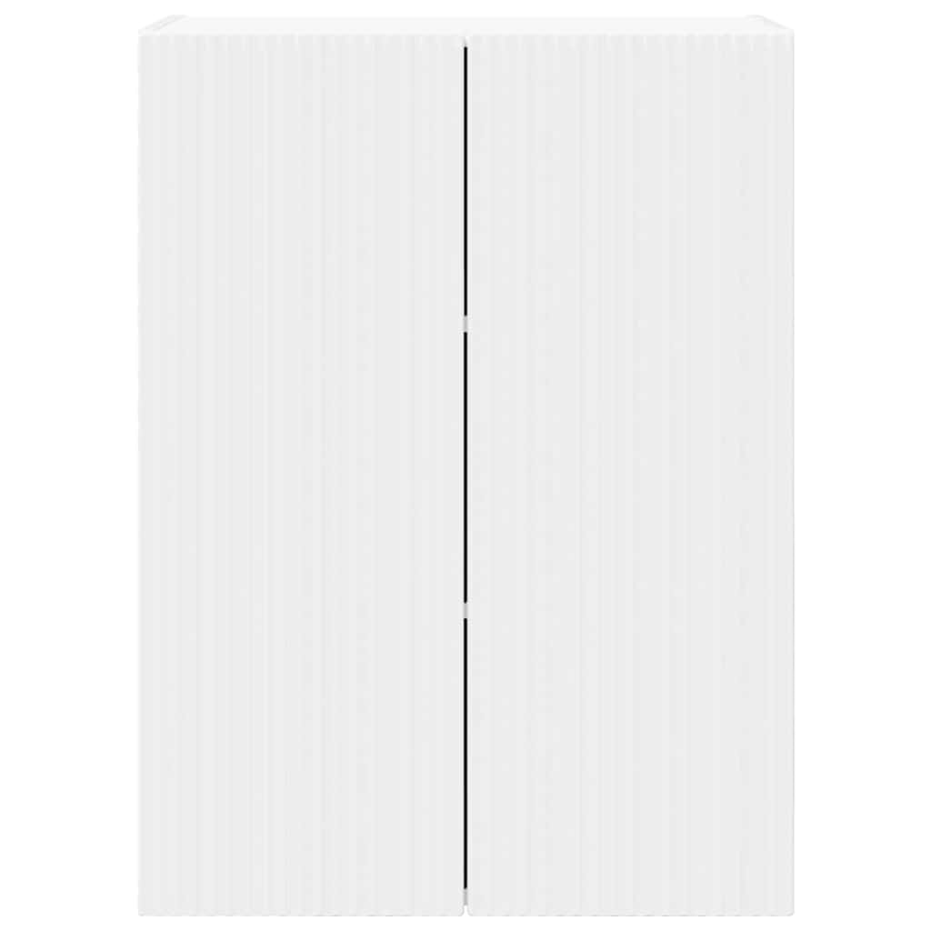 Meuble TV mural Blanc 59,5 x 31 x 80 cm Bois d'ingénierie - XIOS