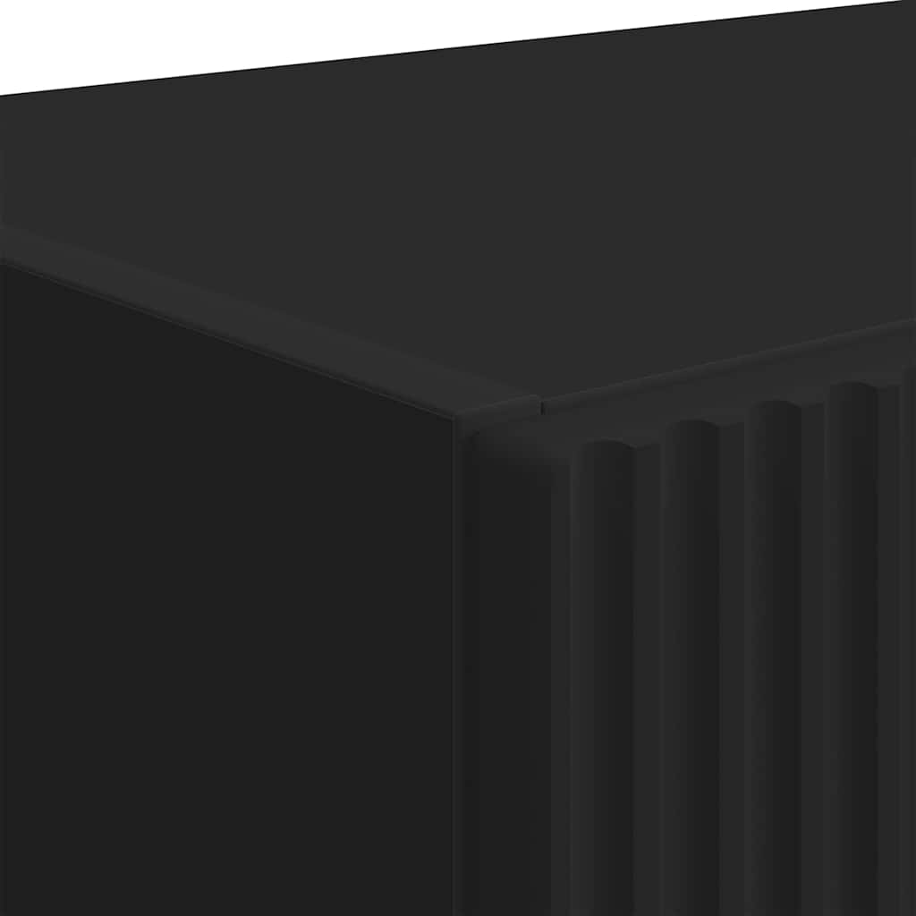 Meuble TV mural Noir 59,5 x 31 x 80 cm Bois d'ingénierie - XIOS