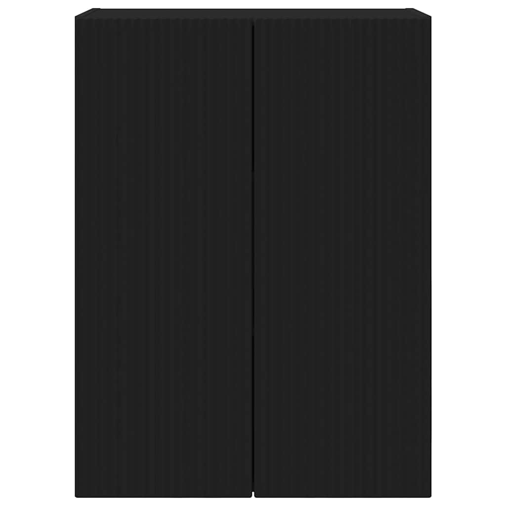 Meuble TV mural Noir 59,5 x 31 x 80 cm Bois d'ingénierie - XIOS