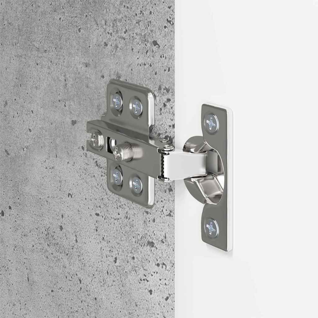 Meuble TV mural Gris béton 59,5 x 31 x 80 cm Bois d'ingénierie - XIOS