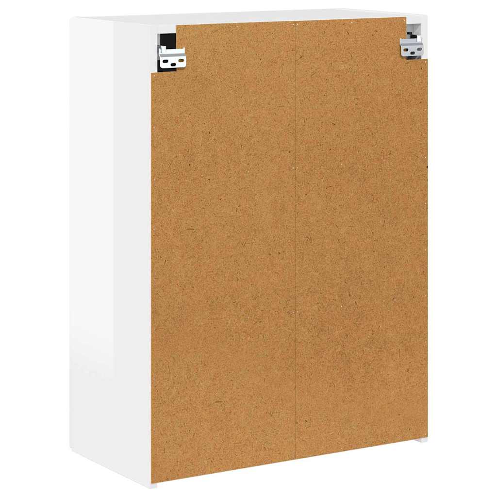 Meuble TV mural Montage mural Blanc brillant 59,5 x 31 x 80 cm - XIOS