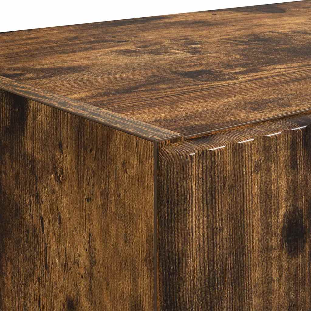 Meuble TV mural Chêne fumé 59,5 x 31 x 80 cm Bois d'ingénierie - XIOS