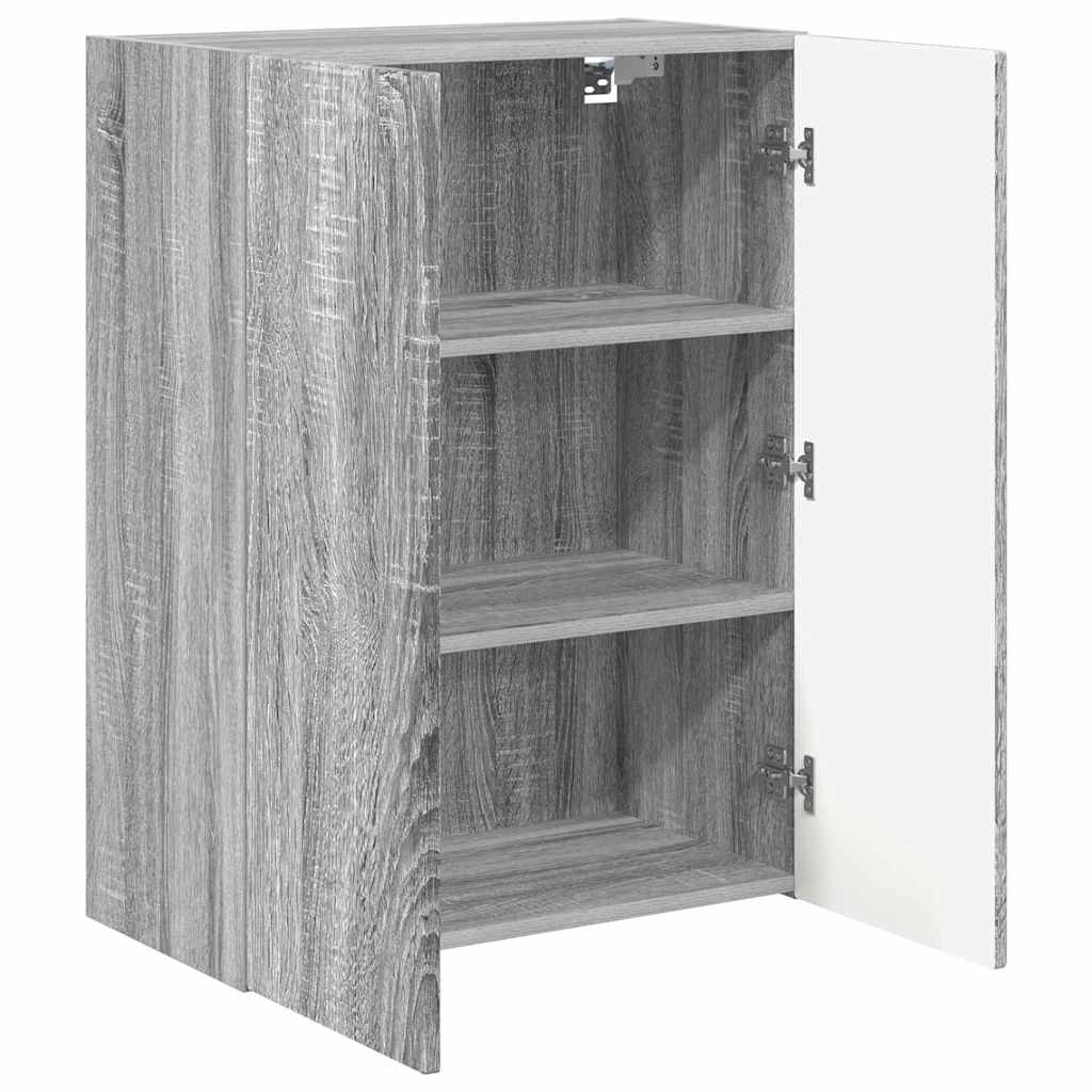 Meuble TV mural Gris Sonoma 59,5 x 31 x 80 cm Bois d'ingénierie - XIOS