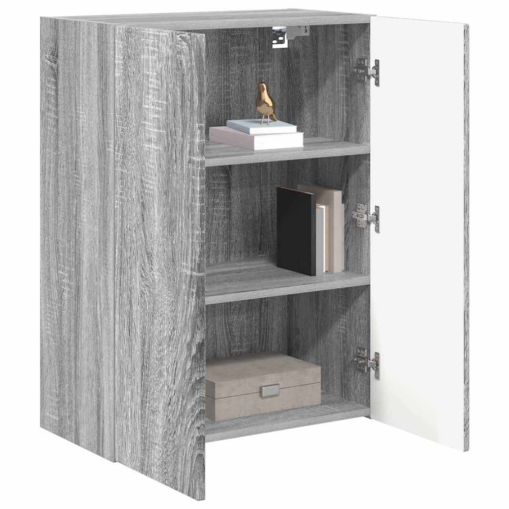 Meuble TV mural Gris Sonoma 59,5 x 31 x 80 cm Bois d'ingénierie - XIOS
