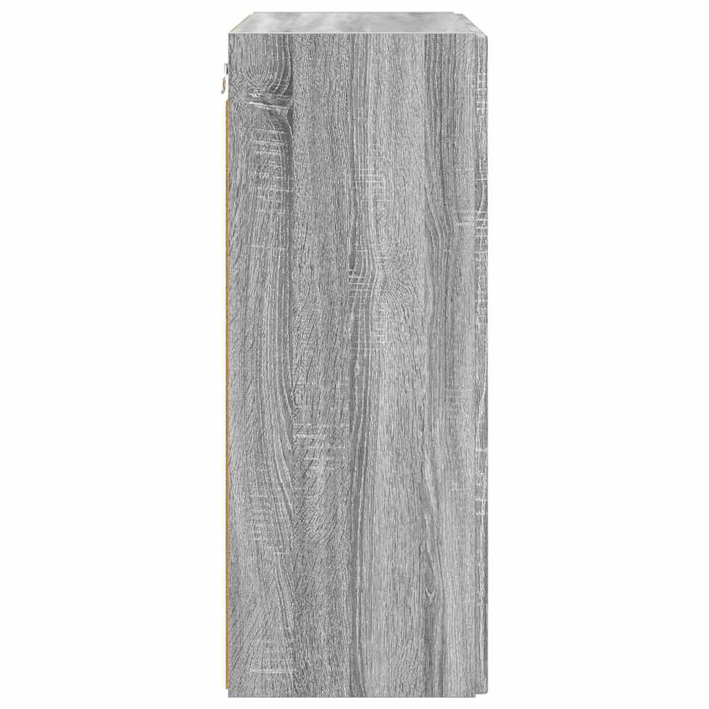 Meuble TV mural Gris Sonoma 59,5 x 31 x 80 cm Bois d'ingénierie - XIOS