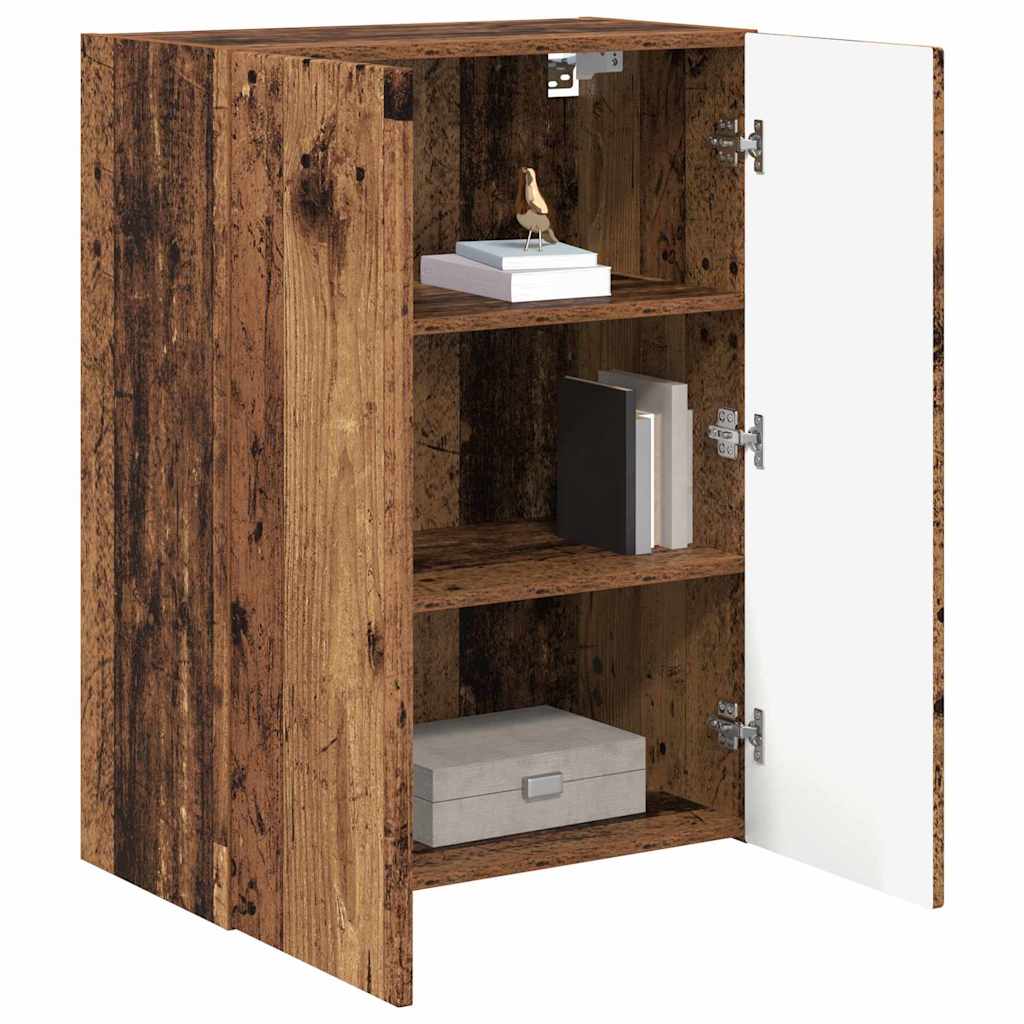 Meuble TV mural Bois Ancien 59,5 x 31 x 80 cm Bois d'ingénierie - XIOS