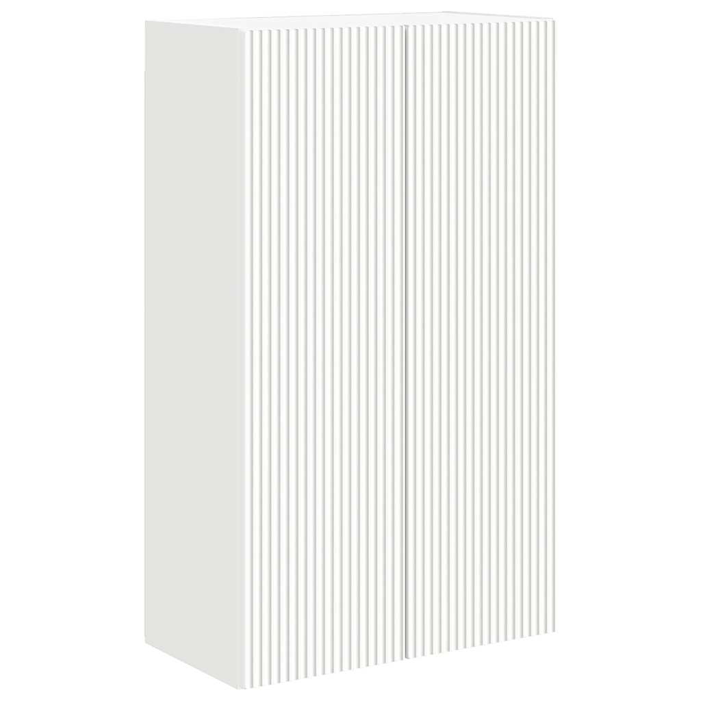 Meuble TV mural Blanc 59,5 x 31 x 100 cm Bois d'ingénierie - XIOS