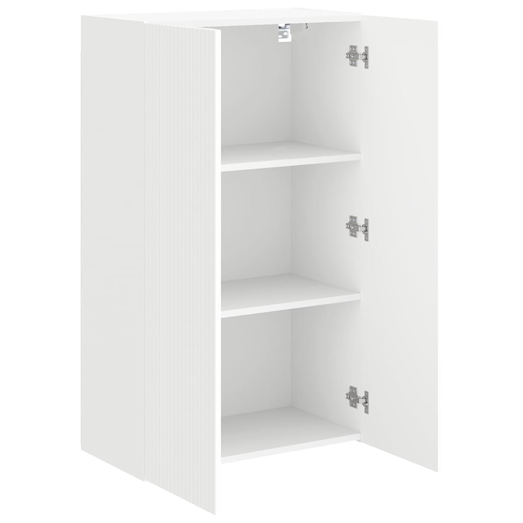 Meuble TV mural Blanc 59,5 x 31 x 100 cm Bois d'ingénierie - XIOS