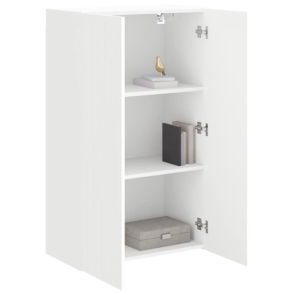 Meuble TV mural Blanc 59,5 x 31 x 100 cm Bois d'ingénierie - XIOS