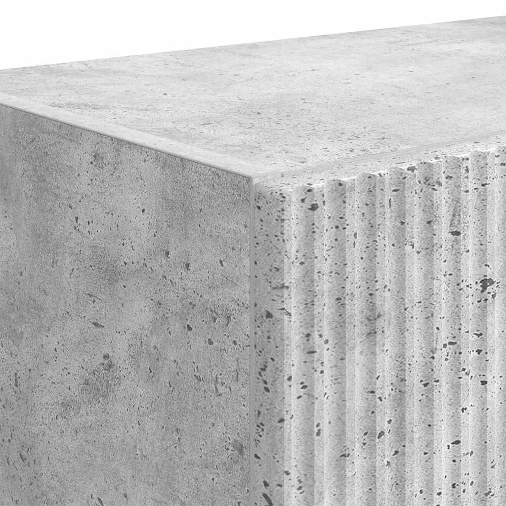 Meuble TV mural Gris béton 59,5 x 31 x 100 cm Bois d'ingénierie - XIOS
