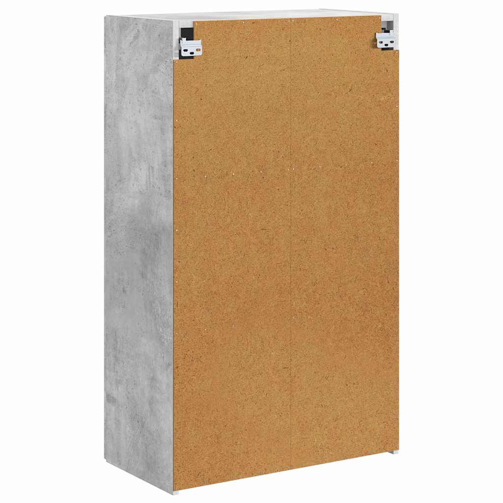 Meuble TV mural Gris béton 59,5 x 31 x 100 cm Bois d'ingénierie - XIOS