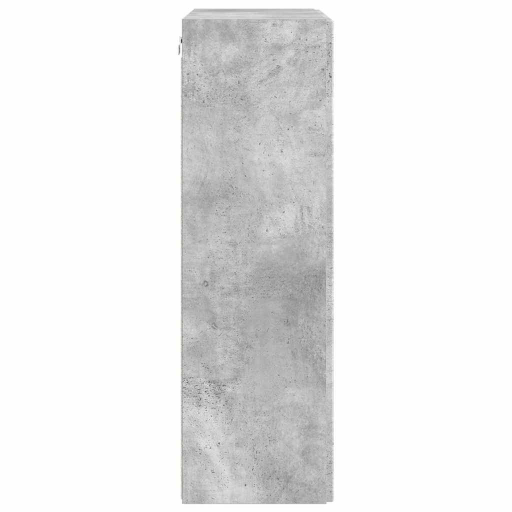 Meuble TV mural Gris béton 59,5 x 31 x 100 cm Bois d'ingénierie - XIOS
