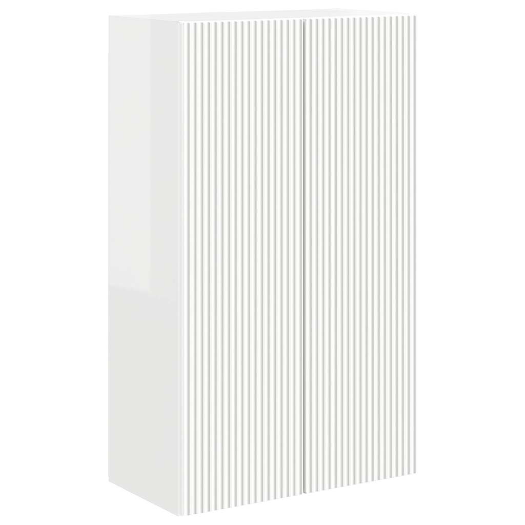 Meuble TV mural Montage mural Blanc brillant 59,5 x 31 x 100 cm - XIOS