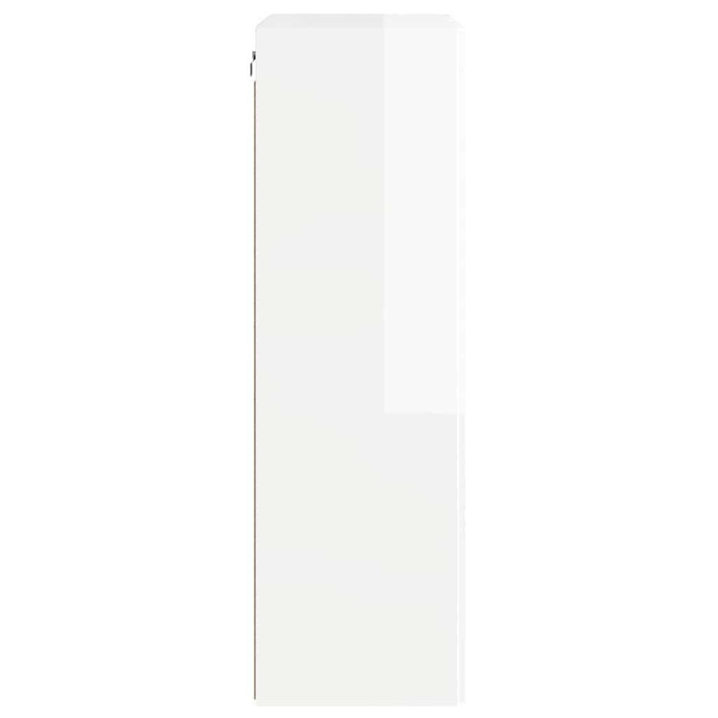 Meuble TV mural Montage mural Blanc brillant 59,5 x 31 x 100 cm - XIOS